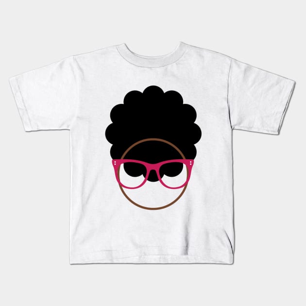 Bookish Afro Logo Kids T-Shirt by BlackandBookish